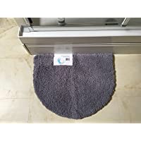 Cazsplash Alfombrilla de Ducha- Microfibra- Gris- 60 x 45cm